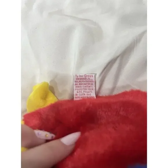 Ty Beanie Buddies Jabber Parrot Stuffed Plush Tylon 10" 1999 Retired Buddy Baby - Picture 5 of 5